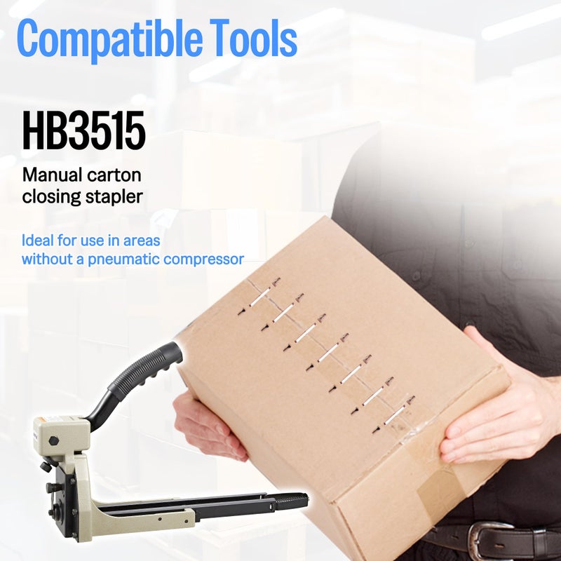 Meite دبابيس إغلاق الكرتون ميتي 16 قياس عرض 1-3/8" تاج 5/8" مغلفة بالنحاس لدبابيس صناديق الهواء المضغوط أو اليدوية - تغليف أقرب كرتون (2,000PCS) - Image 5